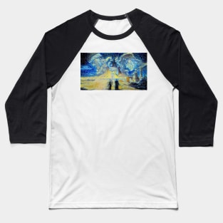 Stardust Crusaders Kakyoin Avdol Iggy Starry Night Baseball T-Shirt